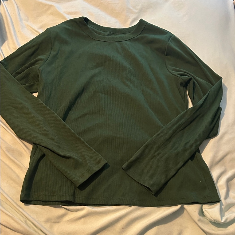 Old Navy Green Long Sleeve Women's Tee